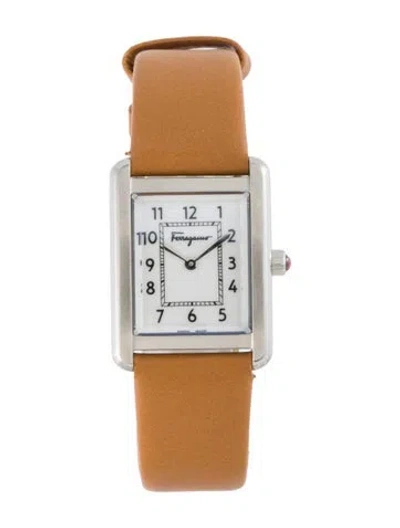 Pre-owned Ferragamo Portrait Watch, 24mm In Multi