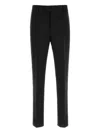 Ferragamo Pressed-crease Trousers In Black