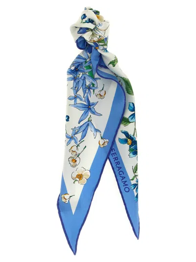 Ferragamo Primavera Print Diamond Scarf In Multi