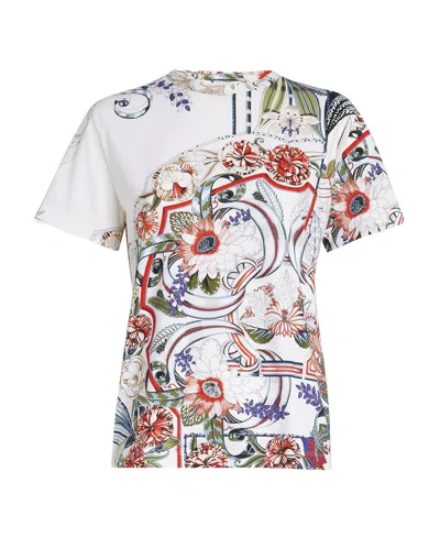 Ferragamo Print T-shirt In White