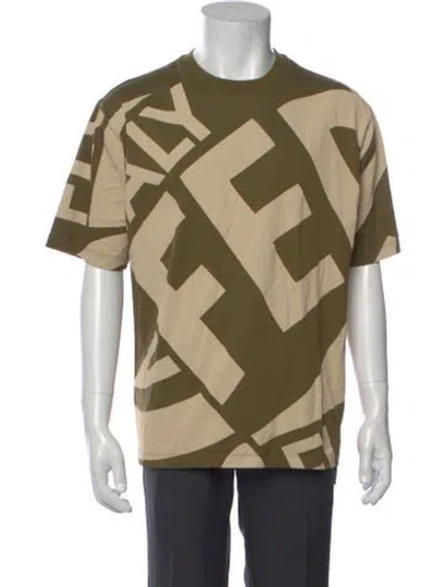 Pre-owned Ferragamo Printed Crew Neck T-shirt In Neutral
