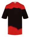 Ferragamo Gradient Leopard Print Jersey T-shirt In Black