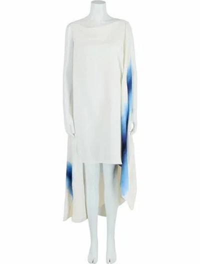 Pre-owned Ferragamo Printed Dress W/ Tags In White