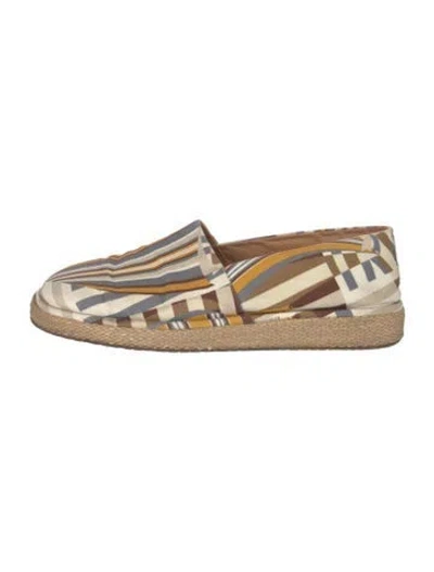 Pre-owned Ferragamo Printed Espadrilles In Multi