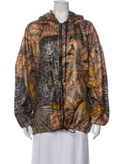 Pre-owned Ferragamo Printed Jacket In Neutral