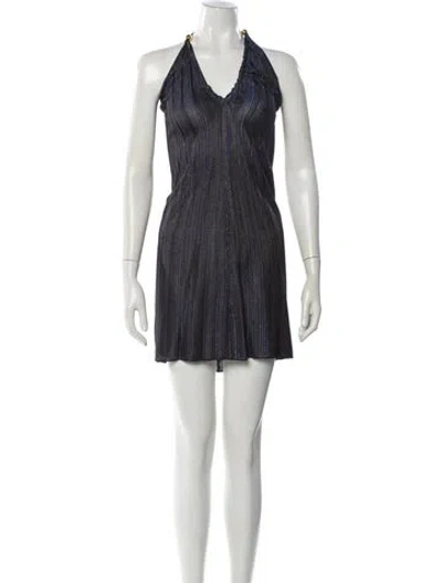 Pre-owned Ferragamo Printed Mini Dress In Multi