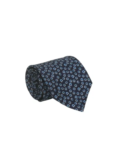 Ferragamo Printed Pointed Tie In Black