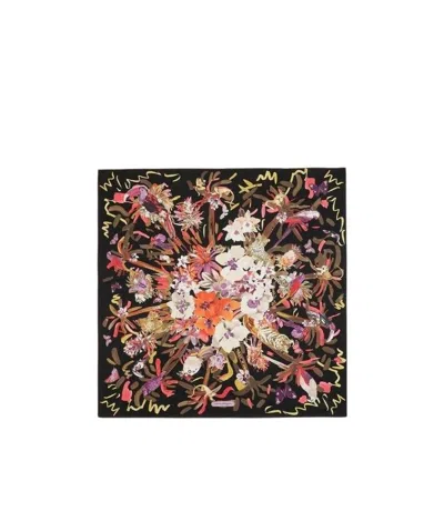 Ferragamo Printed Scarf In Black