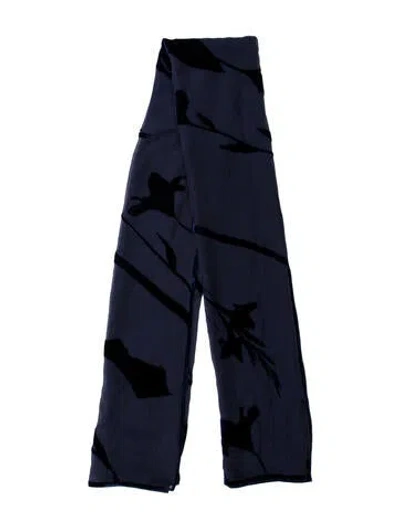 Pre-owned Ferragamo Printed Scarf In Blue