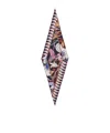 Ferragamo Geometric Print Wool Bandeau Scarf In Multi