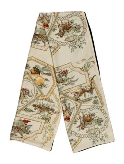 Pre-owned Ferragamo Printed Scarf In Multi