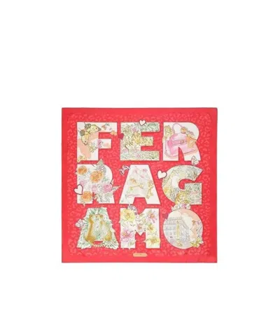 Ferragamo Printed Scarf In Multicolor