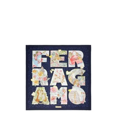 Ferragamo Printed Scarf In Multicolor
