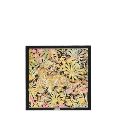 Ferragamo Printed Scarf In Nude