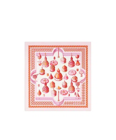 Ferragamo Printed Scarf In Pink