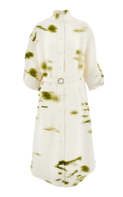 FERRAGAMO PRINTED SHIRT DRESS