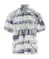 Ferragamo Printed Short-sleeved Shirt In White