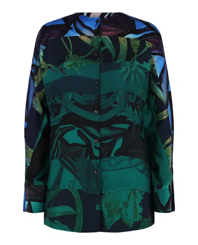 Ferragamo Printed Silk Blouse