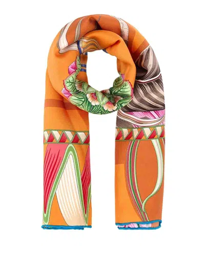 FERRAGAMO PRINTED SILK FOULARD