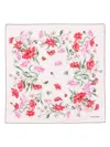 Ferragamo Women's Bouquet Print Silk Scarf In Pink