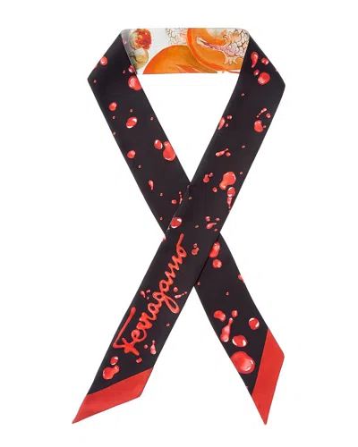 FERRAGAMO FERRAGAMO PRINTED SILK SCARF
