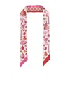 Ferragamo Graphic Printed Scarf In Pink
