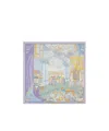 Ferragamo Atelier Print Silk Foulard In Purple