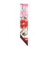 Ferragamo Floral Print Rectangular Scarf In White