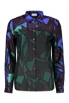 Ferragamo Graphic-print Silk Shirt In Multicolor