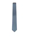 Ferragamo Printed Silk Tie In Blue