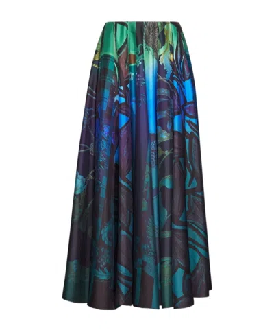 Ferragamo Printed Skirt In Multi