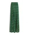 Ferragamo Printed Skirt In Green