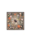 Ferragamo Printed Square Scarf In Nude