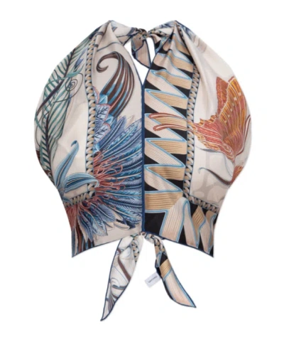 Ferragamo Printed Suspenders In Multi
