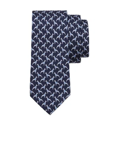 Ferragamo Printed Tie In Black