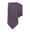 Ferragamo Gancini Print Silk Tie In Multicolor