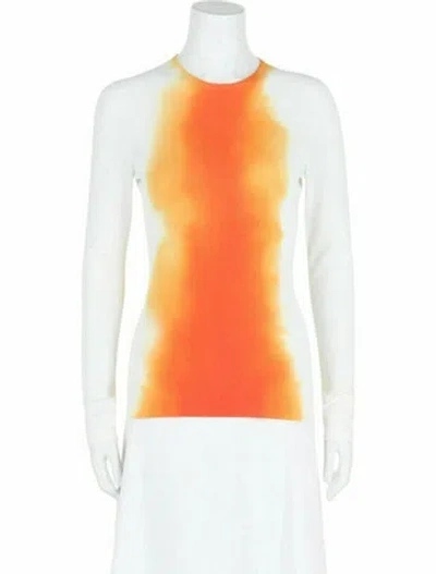 Pre-owned Ferragamo Printed Top W/ Tags In White