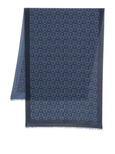 FERRAGAMO PRINTED WOOL SCARF