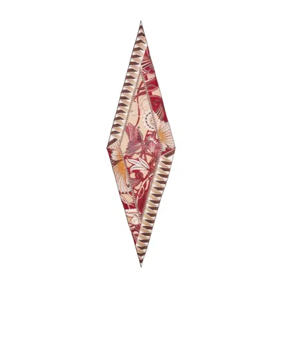Ferragamo Printed Wool Scarf In Multi