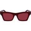 Ferragamo Burgundy Cat Eye Ladies Sunglasses Sf2013s 606 52 In Burgundy