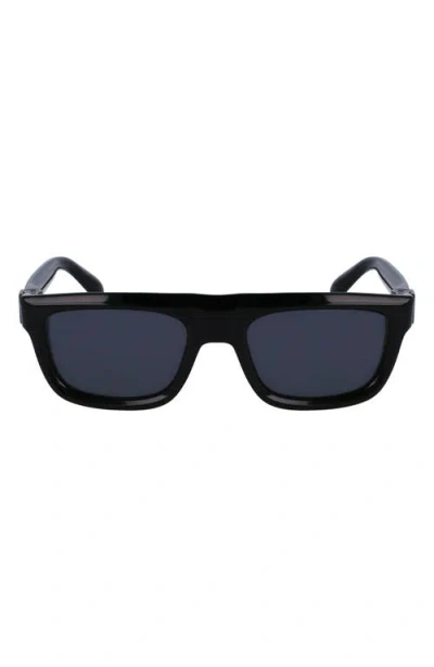Ferragamo Prisma 56mm Square Sunglasses In Black