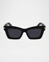 Ferragamo Prisma Acetate Cat-eye Sunglasses In Black