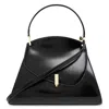 Ferragamo Prisma M Geometric Handbag In Black