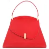 Ferragamo Prisma M Geometric Handbag In Red