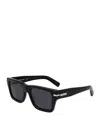 Ferragamo Classic Logo Rectangle Sunglasses, 54mm In Black/black Solid
