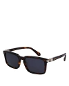 Ferragamo Prisma Rectangular Sunglasses, 56mm In Tortoise/blue Solid