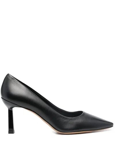 Ferragamo Justina 70 Nappa Leather Pumps In Black
