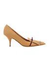 Ferragamo 70mm Mini-bow Detail Pumps In Brown