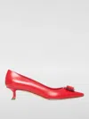 Ferragamo Vara Low-heeled Shoes In Rot