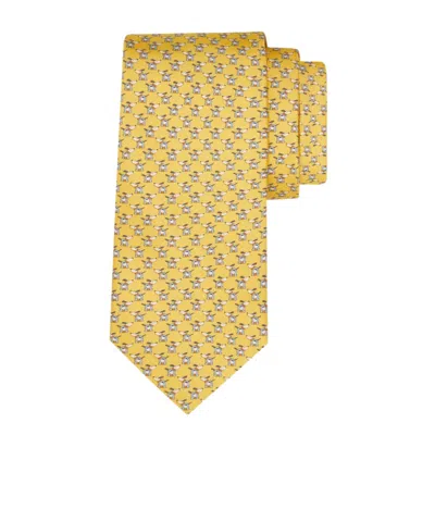 Ferragamo Puppy Tie In Silver
